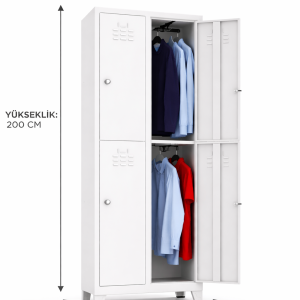 Dörtlü Personel Soyunma Dolabı