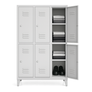 Ayakkabı Raflı Altılı Soyunma Dolabı