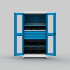 Malzeme Dolabı 3 Çekmeceli 2 Raflı Ağır Yük Taşıma Kapasiteli Pleksiglas  - Görsel 3