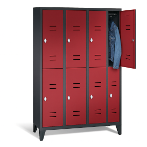 Metal Soyunma Dolabı Sekiz Kapaklı