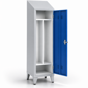 Eğimli Kirli Temiz Bölmeli Tekli Soyunma Dolabı - Görsel 8