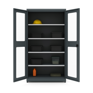 Malzeme Dolabı Ağır Yük Taşıma Kapasiteli Kapaklar Pleksiglas