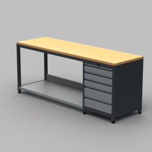 200’luk Çalışma Masası Çekmeceli - Görsel 4