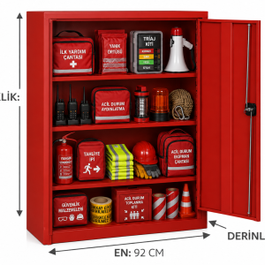 Acil durum ekipleri dolabı